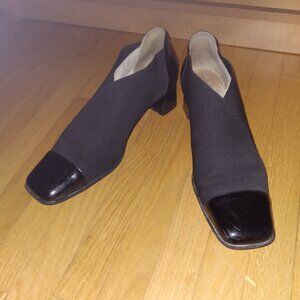 Elegant Classy Black Shoes, Sonate, Made in France, Size - 7 M